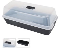 Kweekbak 53x23x20 cm Antraciet/Transparant
