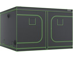 Kweekkast 305 X 305 X 203 cm met Stevig Stalen Frame en Duurzame 600d Oxford Stof, Geschikt voor 60 Kg Belasting en 400 W Kweeklampen.