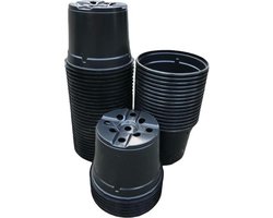 Kweekpot zwart – Ø12cm, hoogte 9cm (50 stuks)