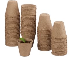 Kweekpotjes - set van 80 - Ø 8 cm - cellulose