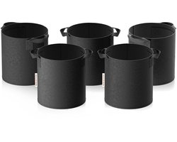 Kweekzak van niet-geweven stof - duurzaam en ademend - 1 stuk - 5 gallon