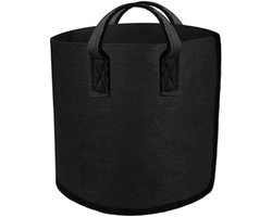 Kweekzakken - Plantenbakken Textiel - Planten Kweken - Ademend Materiaal - 75L en 20L - Zwart