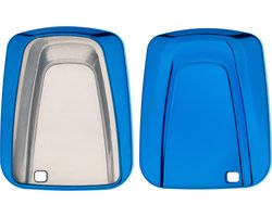 kwmobile autosleutelhoes geschikt voor BMW 4-knops SmartKey autosleutel - TPU beschermhoes in hoogglans Blauw