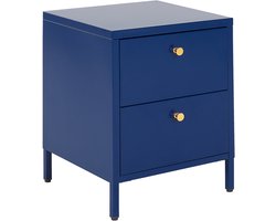 KYLEA - Nachtkastje - Marineblauw - Staal