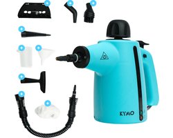 Kymo Handstoomreiniger Plus - Reinigingsmachine - Stoomapparaat Vloer/Bank/Badkamer/Keuken - Handstomer - Stoomreiniger badkamer - Vlekkenreiniger - Diverse opzetstukken