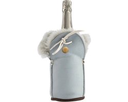 Kywie flessenkoeler grey napa + grijze wol
