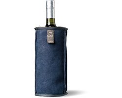 KYWIE Wijnkoeler van 100% natuurlijk schapenvacht - kleur: Blauw