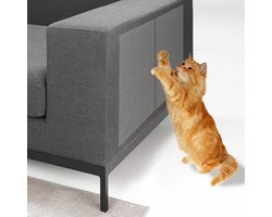 KZQ 15 stuks transparante bankbeschermer - kattenkrabmeubelbeschermer - PVC - anti-kattenkrabbankstickers - goede hechting - anti-kras meubelbeschermer - kattenmeubelbeschermer - geschikt voor bankstoelen, deuren en tafels - transparant(Geen pinnen)