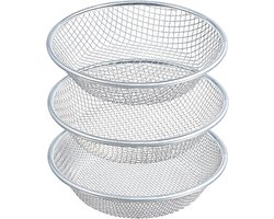 KZQ 3-delige tuinbodemzeefset, stenen zeef met een capaciteit van 5 gallon, kan worden gebruikt als compostzeef, grondzeef en kan grond, stenen en zaagsel filteren.