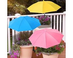 KZQ 3 Stuks plantenparasols - Buitenplantenparasols - Verstelbare hoogte tuinparasols - Buiten regenbescherming - Geschikt voor potplanten, tuinbedden, bloempotten - Biedt schaduw - Beschermt planten tegen de hete zon