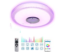 KZQ 60W Led Plafondlamp - Rgb - Met App En Afstandsbediening - Bluetooth - Ip44 - Geschikt Voor Binnen - 1 Stuk