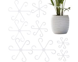 KZQ 8 stuks plantenstengelbeugels - plantenpaal - steunbeugels - bladsteunringen voor kamerklimplanten - plantenklimmers - stengelbeugels - plantenklimbeugels - groene plantenmontagebeugels - voor planten, bloemen, tuinieren -transparant