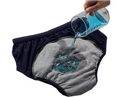 KZQ Incontinentieluiers voor volwassenen - Lekvrij ondergoed van puur katoen - Lekvrij, 500 ml - Ondergoed speciaal ontworpen voor incontinentie - Lekvrije shorts - Herbruikbaar en wasbaar - Geschikt voor oudere mannen en vrouwen - XL
