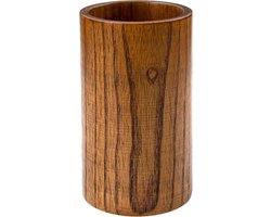 KZQ Keukengerei Houder - Spatelpot - Hout - 15cm - Keukengereihouder - bestekhouder - stabiele keukenhulp voor keuken - Aanrecht Organiser - Geschikt voor Pollepels, Spatels, en meer
