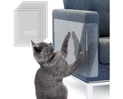 KZQ Meubelbeschermers tegen krassen van katten, 10 stuks per verpakking, 44,5 cm x 30 cm groot, voorkomen effectief dat katten aan meubels krassen, geschikt voor hoeken van banken, muren, deuren, enz.