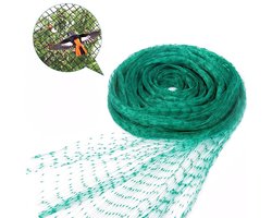 KZQ Tuinnet - Multifunctioneel Fijnmazig Tuinnet - Tuinomheiningsnet - Anti-Katten en Anti-Vogel Tuinnet - Groente en Fruit Anti-Vogelnet - Druivenbeschermingsnet - Tuinaccessoires - Geschikt voor Planten, Groenten, Fruit en Vijverbescherming - Groen