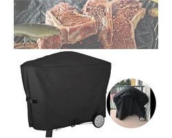 KZQ Waterdichte barbecuehoes - Barbecuehoes - Buitenbarbecue - Stof- en waterdicht - Accessoires - Regenbestendige beschermhoes - BBQ barbecue - 112,4*64,1*95,6cm - Zwart