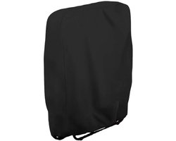 KZQ waterdichte stoelhoes - tuinstoelhoes - beschermhoes tuinmeubelen - waterdichte stoelhoes - opvouwbare stoelhoes - hoes tuinmeubelen - tuinstoelhoes - voor tuin, balkon of terras buiten - oxford stof - waterdicht - zwart