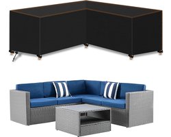 L-vormige afdekking tuinmeubelen, lounge tuinmeubelen, afdekzeil, premium waterdicht winddicht zitgroep, 420D Oxford-weefsel, beschermhoes tuinmeubelen voor hoekbank 215 x 215 x 85 cm