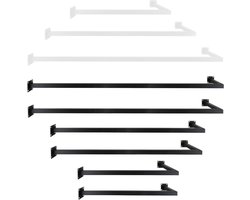 L-vormige kledingstang voor wandmontage - onderhoudsvriendelijk, roestvrij, ideaal voor elke hoek van je huis