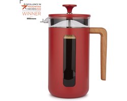 La Cafetière Cafetiere Pisa RVS / Rood - 1 liter / 7 kops