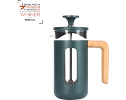 La Cafetière Pisa koffiezetapparaat met glazen frame, roestvast geborsteld staal