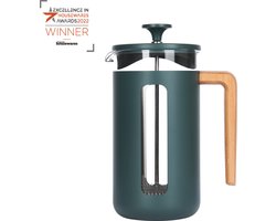 La Cafetière Pisa koffiezetapparaat met glazen frame, roestvast geborsteld staal