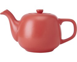 La Cafetière - Theepot - Keramiek - Rood - 2 Kops - Druppelvrije Tuit