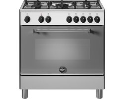 La Germania AM85C61DXT-24 Fornuis 80 cm, RVS, 5 branders, multifunctionele oven