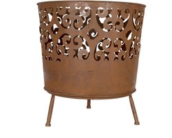 La Hacienda Cesta Vuurkorf - Ø46 cm - Rond - Roest - Staal