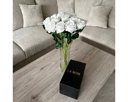 La Rose Kunstbloemen Voor Vazen - Nepbloemen voor Buiten & Binnen - kunstbloemen boeket Van Eeuwige Rozen - Nep Zijdebloemen Voor Hotels en Woonkamers - Kunstrozen voor Slaapkamers en Kantoren - 15 Stuks