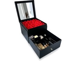 La Rose Make-up organizer met ruime compartimenten - Bloemige Skincare Opbergdoos & Make-up Organizer Laden - Perfect Valentijnsdagcadeau voor haar