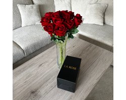 La Rose Nepbloemen - Kunstbloemen voor buiten & Binnen - Kunstrozen Cadeau - Zijden Bloemen - kunstplanten - kunstbloemen boeket - 15 Rozen voor Woondecoratie, Bruiloft, Feest Decoratie