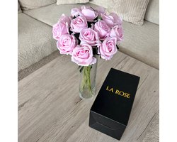 La Rose Nepbloemen - Kunstbloemen voor buiten & Binnen - Kunstrozen Cadeau - Zijden Bloemen - kunstplanten - kunstbloemen boeket - 15 Rozen voor Woondecoratie, Bruiloft, Feest Decoratie