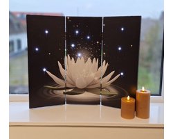 Laag Kamerscherm Decoratie Raamscherm Magische Lotus Bloem LED
