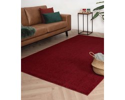 Laagpolig vloerkleed Fine - rood 200x300 cm