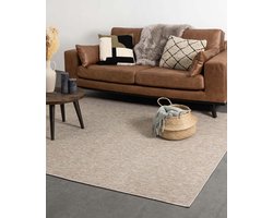 Laagpolig vloerkleed Lush - beige 200x300 cm