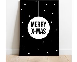 Label2X Poster - Merry Xmas - 40 X 30 Cm - Multicolor