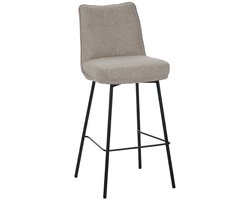 LABEL51 Barkruk Lennon Bouclé Naturel - Set van 2