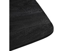 LABEL51 Blake Eetkamertafel - ZWART - Hout - 130 cm - Rond