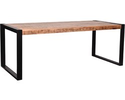 LABEL51 Brussels Eetkamertafel - Naturel - Mangohout - 180x90 cm