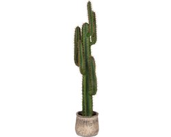 LABEL51 Cactus Decoratie - Groen - Kunststof - 130 cm