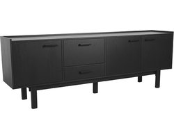 LABEL51 Cali Dressoir - Zwart - Eiken - Dressoir