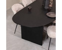 LABEL51 Cooper Eetkamertafel - Zwart - Hout - 210x110 cm
