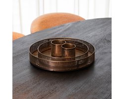 LABEL51 Dienbladen Decoratie - Goud - Metaal - One Size