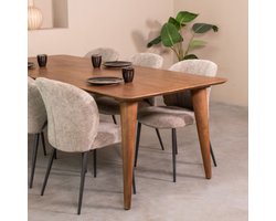 LABEL51 Fly Eetkamertafel - Bruin - Hout - 190x100 cm
