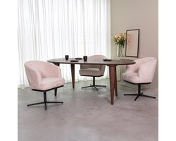 LABEL51 Fly Eetkamertafel - Bruin - Hout - 200 cm - Organisch