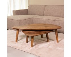 LABEL51 Gregg Salontafel - Bruin - Hout - 110 cm