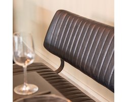 LABEL51 Gusto Eetkamerbank - Bruin - KunstLeer - 120 cm