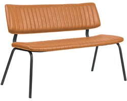 LABEL51 Gusto Eetkamerbank - Bruin - Kunstleer - 120 cm